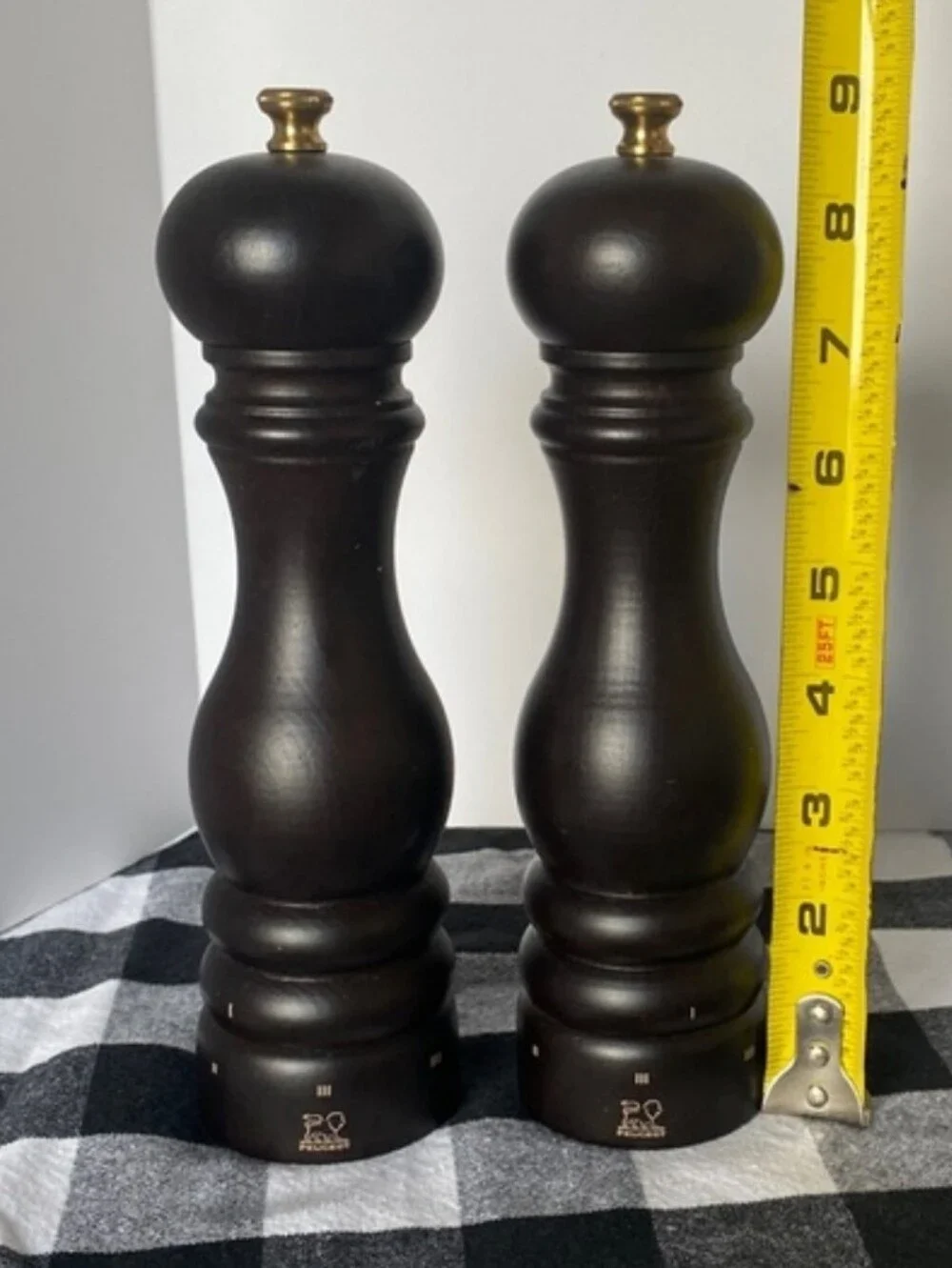 Peugeot Dark Brown and Gold Salt and Pepper Mills